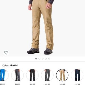 NWT Clothin Men's Fleece Lined Khaki Snow Pants M